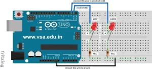 B3: Alternate Blinking LEDs