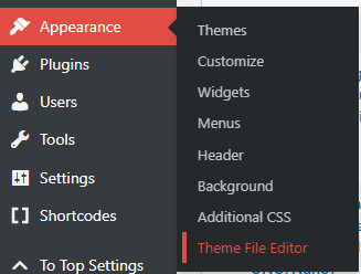 What to do if the theme editor option in WordPress dashboard disappeared?