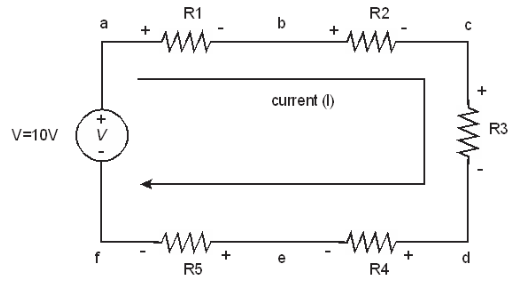 Calculate voltage drop in each resistor
