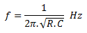 Wien Bridge Oscillator formula
