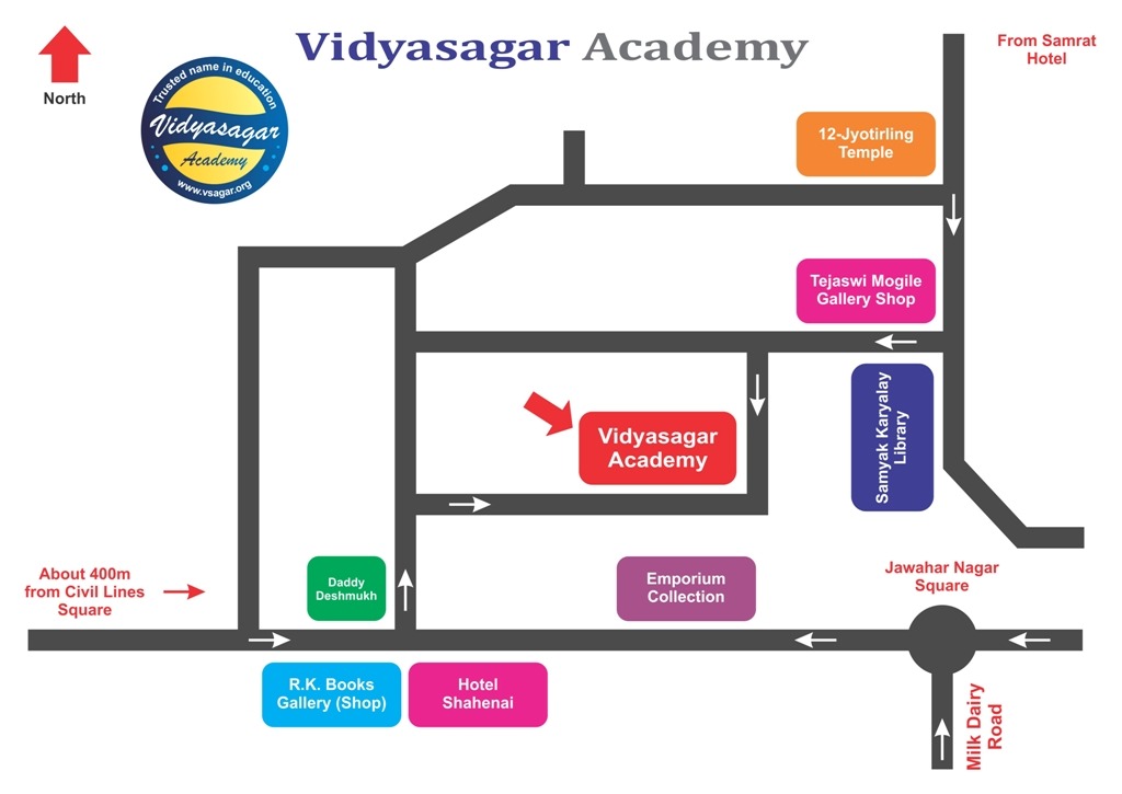 Vidyasagar Academy Location Map