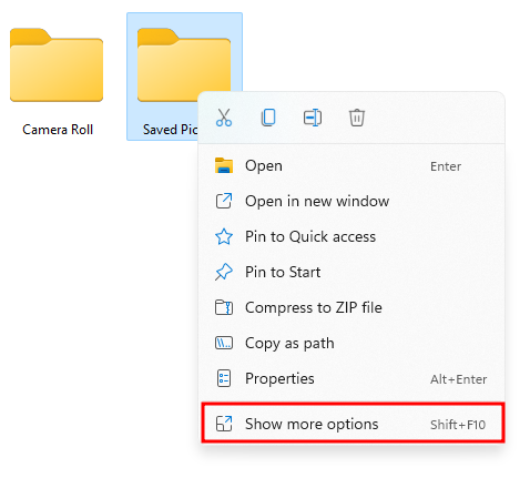 windows 11 complicated right click menu