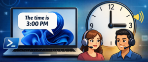 Make Your Windows 11 PC Speak the Time Every Hour